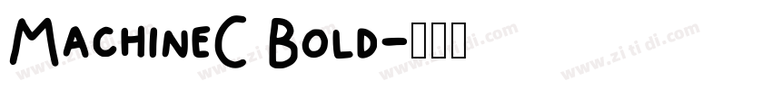 MachineC Bold字体转换